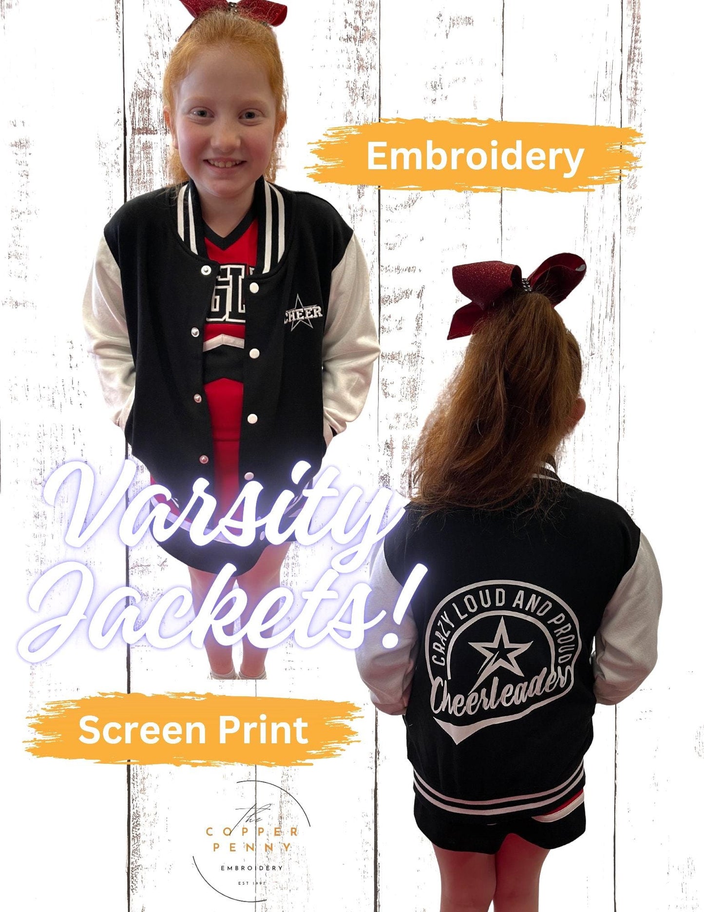 Custom Letterman/Varsity Jacket for Youth and Adult. Personalized Team Name for all Sports Team