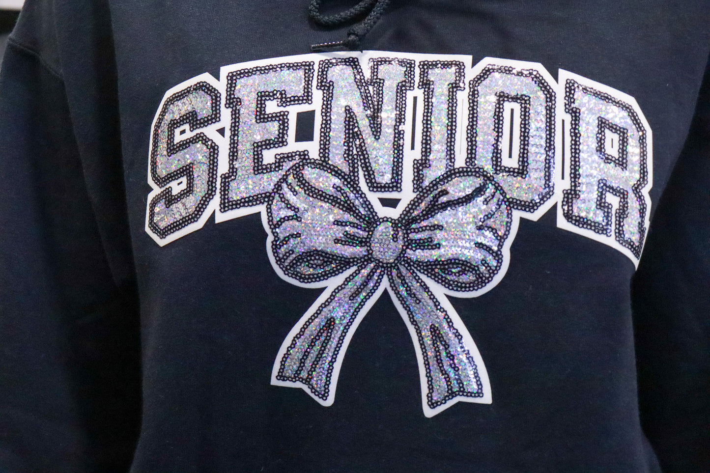 Rhinestone Cheer Bow Hoodie