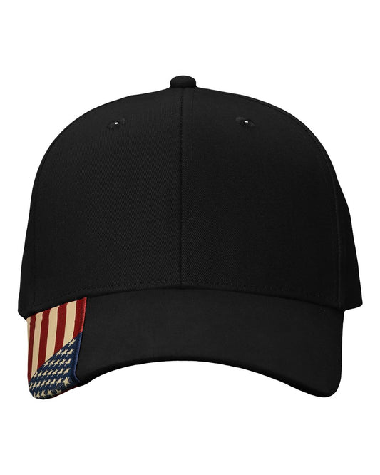 American Flag Side Patch Hat | Patriotic Navy Dad Cap | USA Flag Embroidered Baseball Cap
