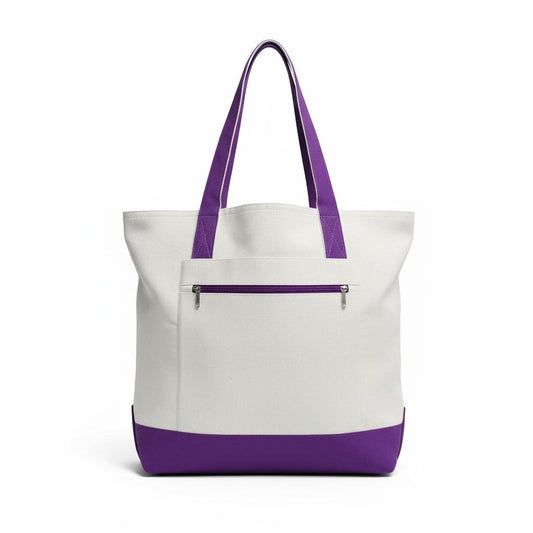 Personalized Canvas Tote Bag: Monogrammed Travel Beach Bag