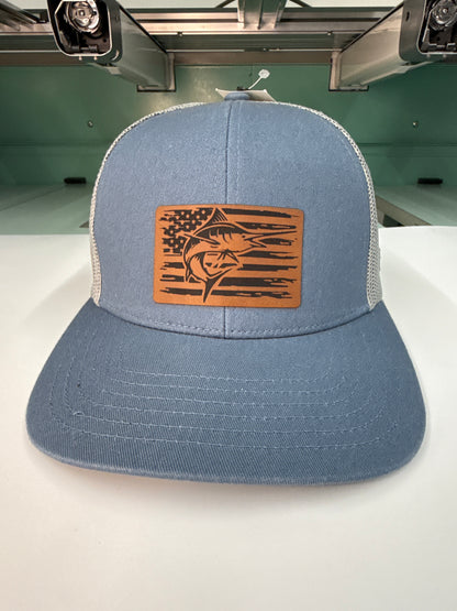 HUK Leather Patch Trucker Hat | Performance Fishing Snapback