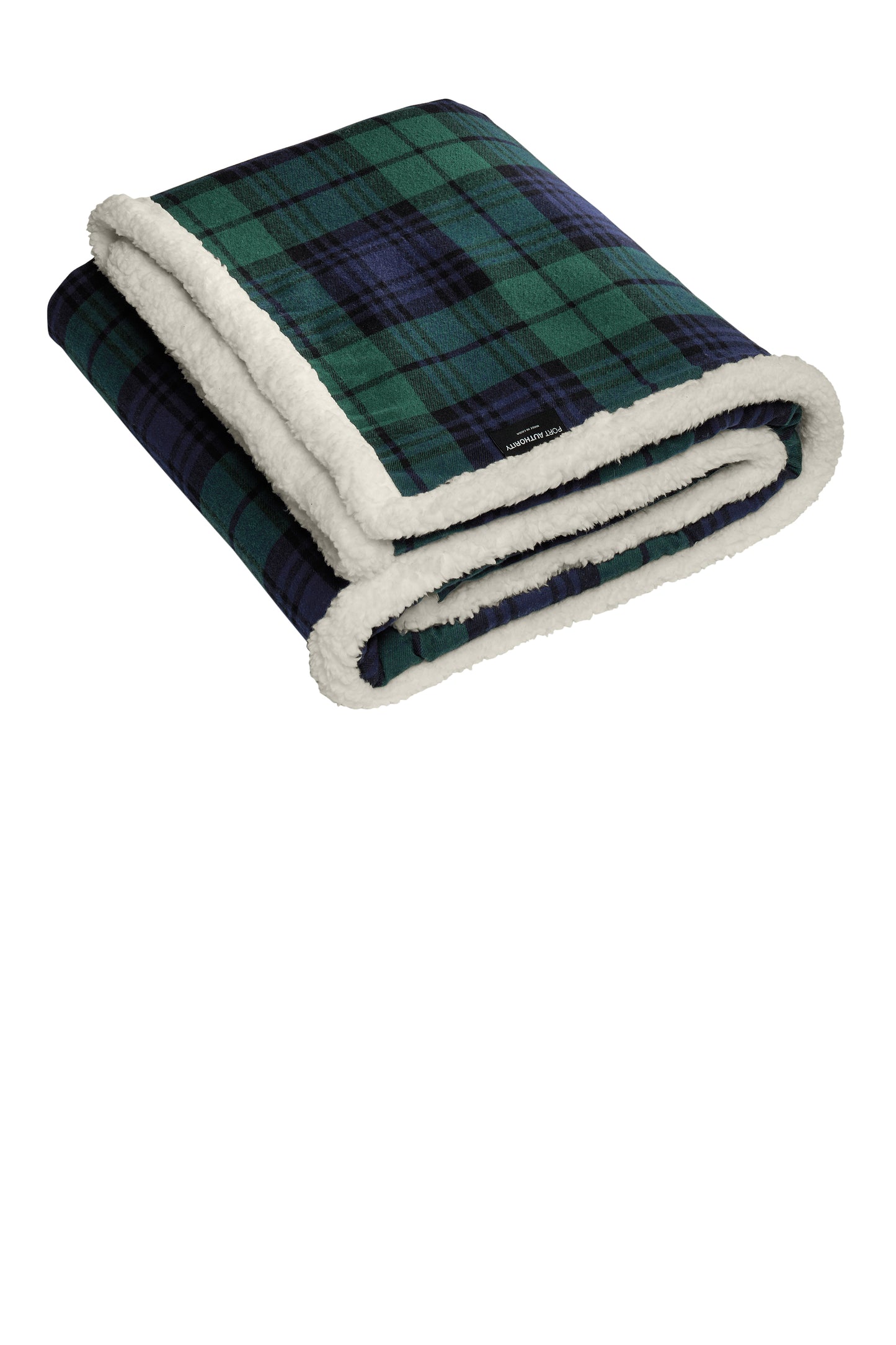 Cozy Plaid Sherpa Blanket Personalized