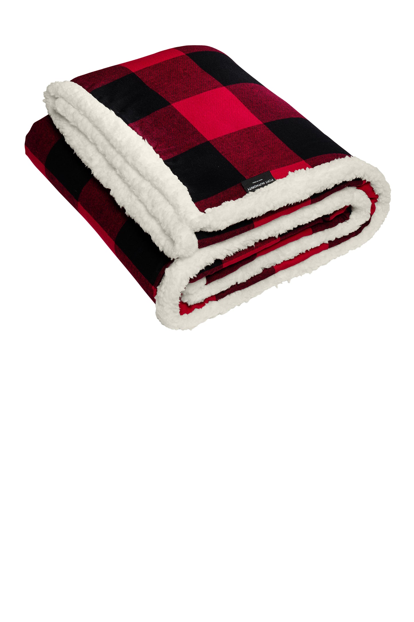 Cozy Plaid Sherpa Blanket Personalized