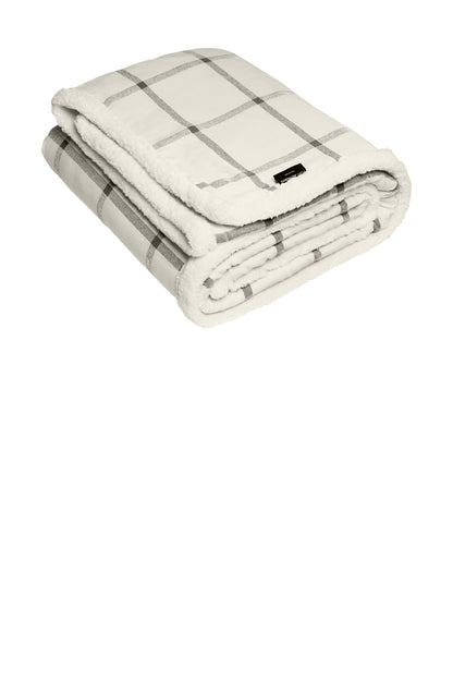 Cozy Plaid Sherpa Blanket Personalized