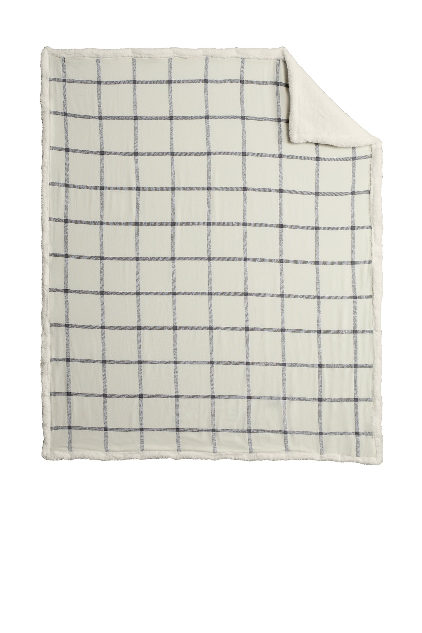 Cozy Plaid Sherpa Blanket Personalized