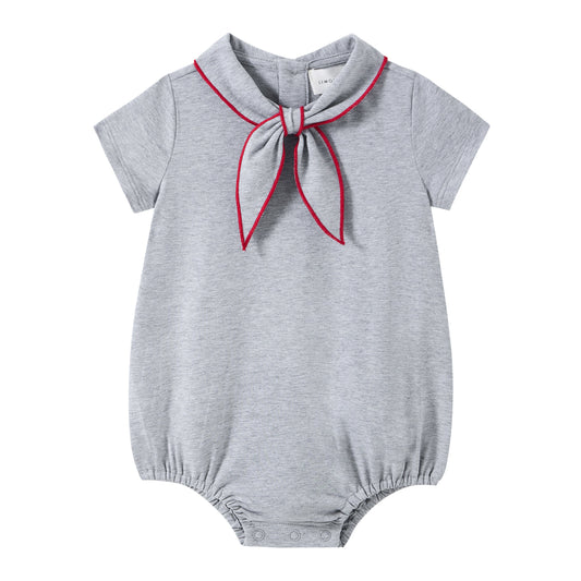 Coastal Grey Girls Romper