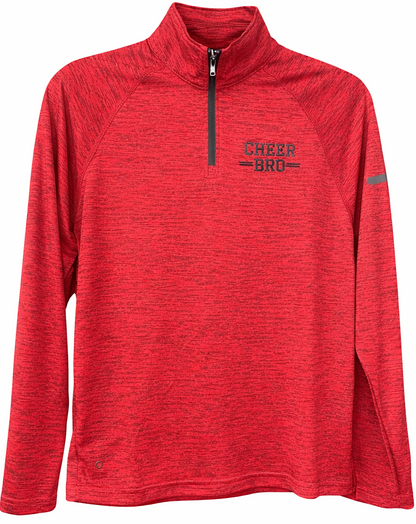 Cheer Bro Long Sleeve Moisture Wicking Quarter Zip
