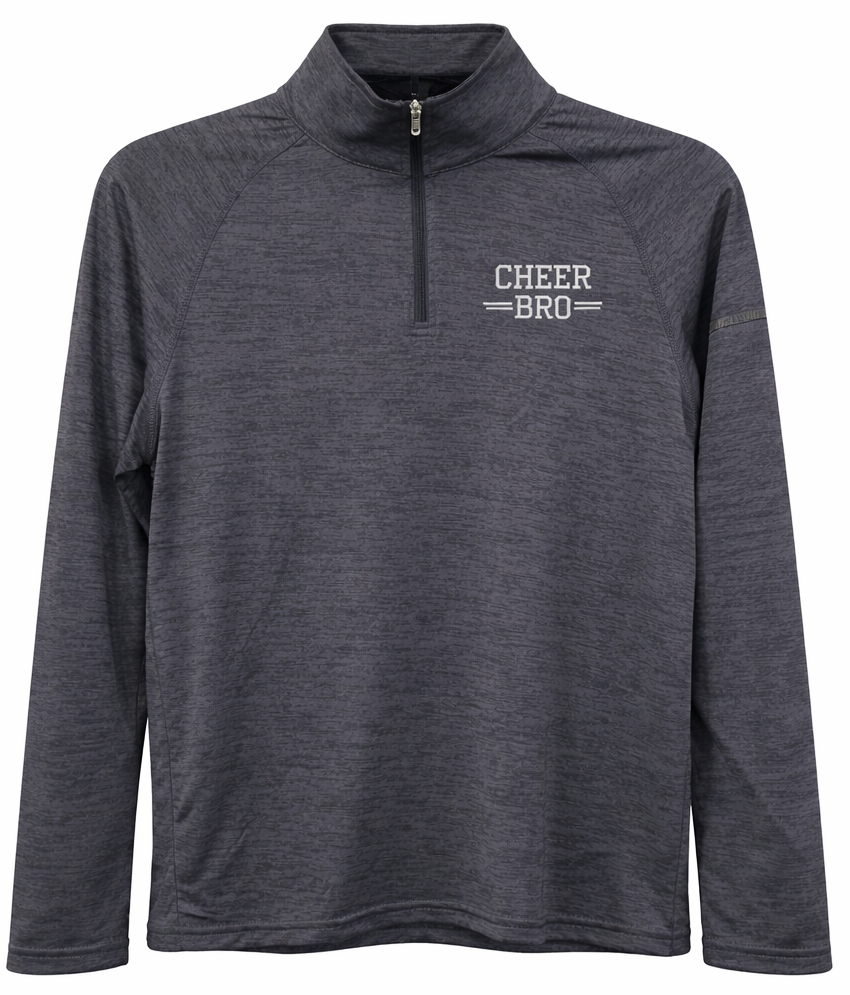 Cheer Bro Long Sleeve Moisture Wicking Quarter Zip