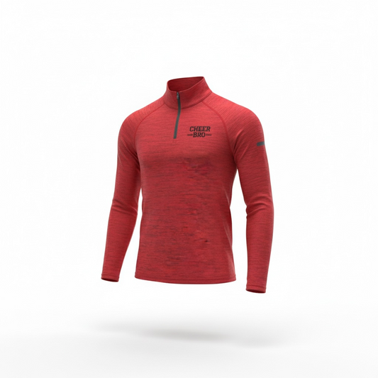 Cheer Bro Long Sleeve Moisture Wicking Quarter Zip