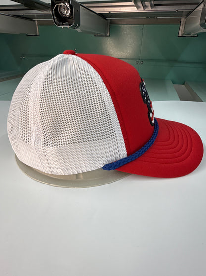 302 Trucker Hat -Delaware Hat, Patriotic 302 Cap, First State Hat, Red White Blue Delaware Hat, 302 Life Hat