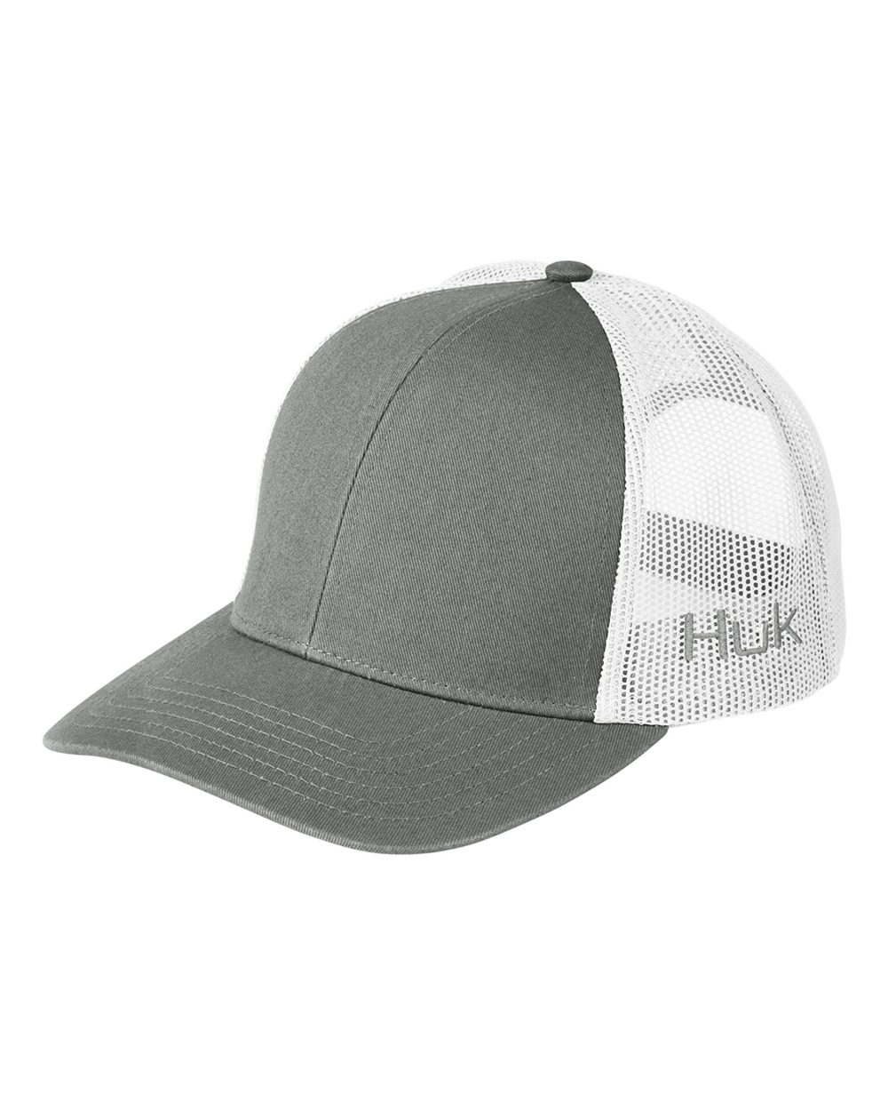 HUK Leather Patch Trucker Hat | Performance Fishing Snapback