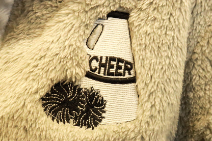 Cheer Patch Embroidered Sherpa Snap Pullover