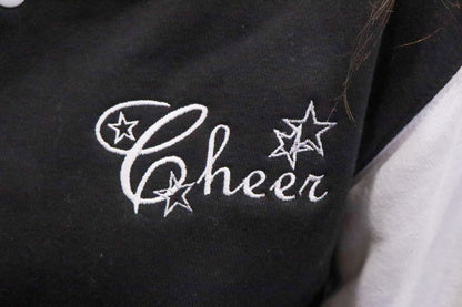 Embroidered Cheer Team Varsity Jacket