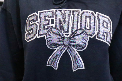 Rhinestone Cheer Bow Hoodie