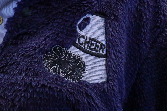 Embroidered Cheer Sherpa Sweatshirt
