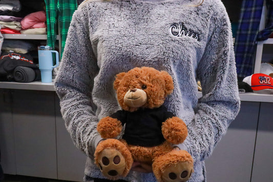 Embroidered Cheer Sherpa Sweatshirt