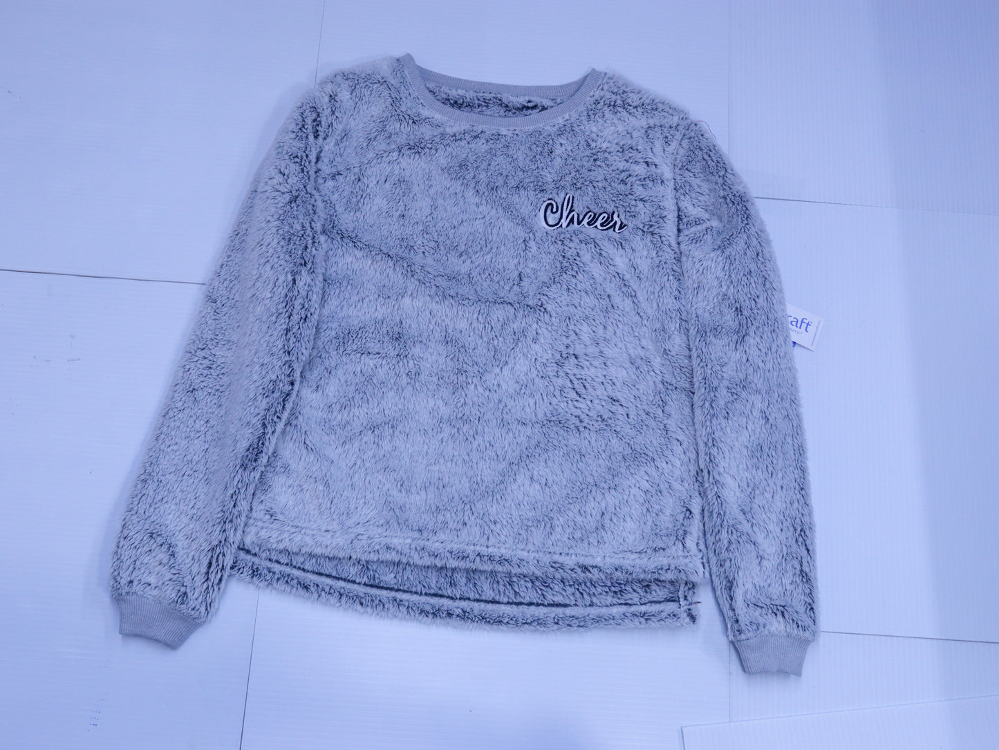 Cozy Cheer Embroidered Sherpa Sweater