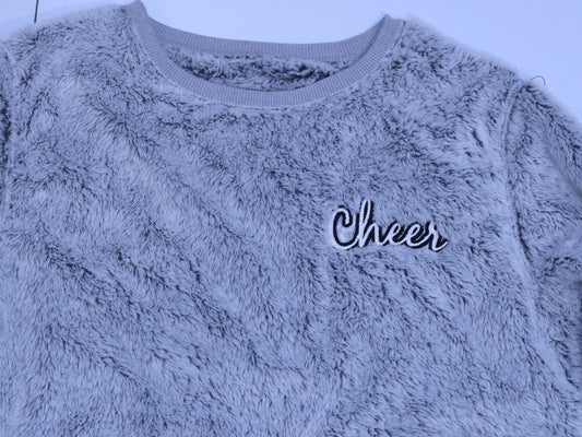 Cozy Cheer Embroidered Sherpa Sweater
