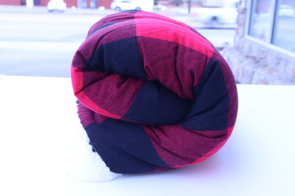 Cozy Plaid Sherpa Blanket Personalized