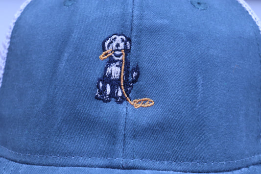 Embroidered Ponytail Trucker Hat – Women’s Mesh Back Cap - Dog Walking Cap