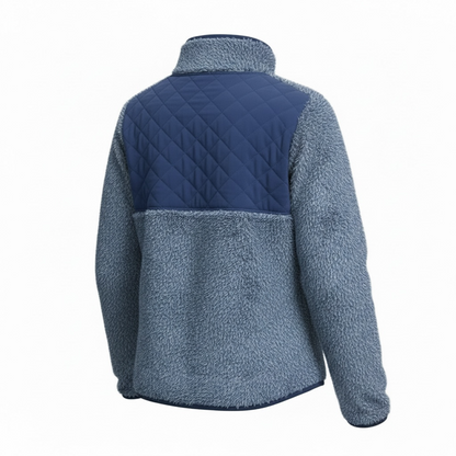 Sherpa Cheer Embroidered Button Fleece