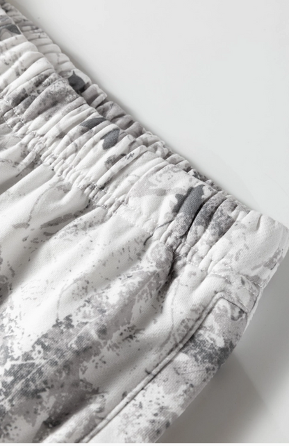 Neutral Camo Lounge Set – Cozy Hoodie & Wide Leg Sweatpants Set