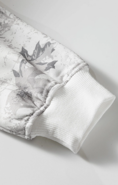 Neutral Camo Lounge Set – Cozy Hoodie & Wide Leg Sweatpants Set