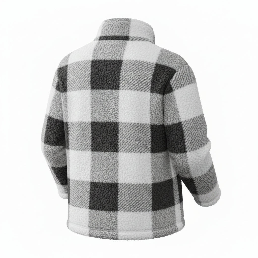 Cheer Embroidered Sherpa Quarter Zip