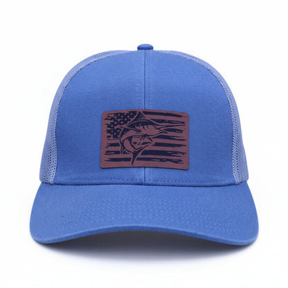 HUK Leather Patch Trucker Hat | Performance Fishing Snapback