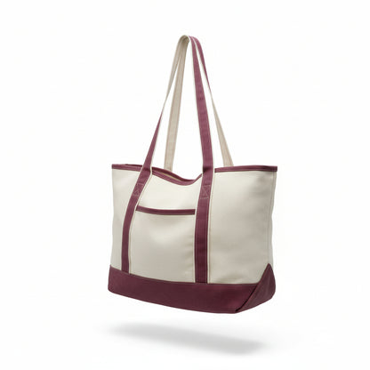 Canvas Tote bag in two sizes Embroidered Personalization