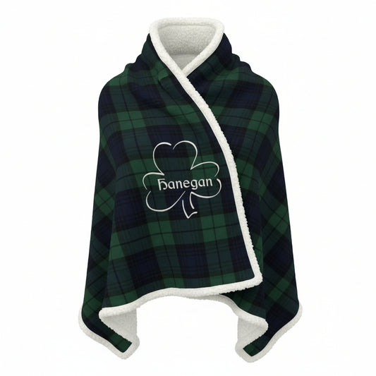 Cozy Plaid Sherpa Blanket Personalized
