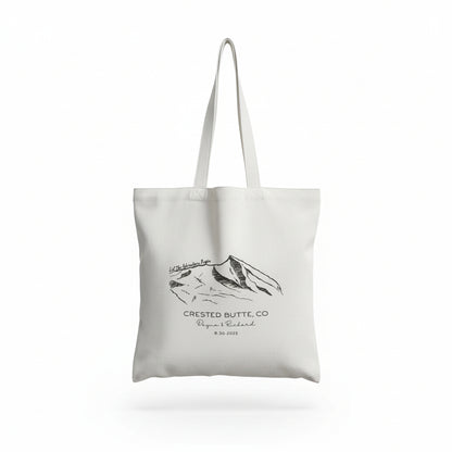 Personalized Wedding Destination Canvas Tote | Custom Bridal Welcome Bag