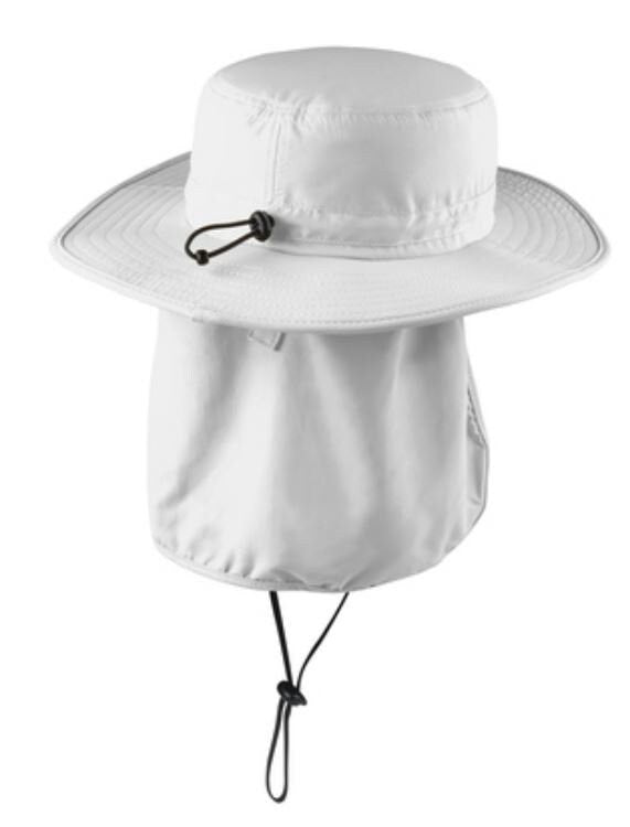 Custom Embroidered Sun Bucket Hat: Wide-Brim Outdoor Hat with Neck Shade