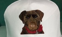 Custom Embroidered Hat w/  Pet  Personalized Photo   Dog, Cat Portrait   Gift for Animal Lovers