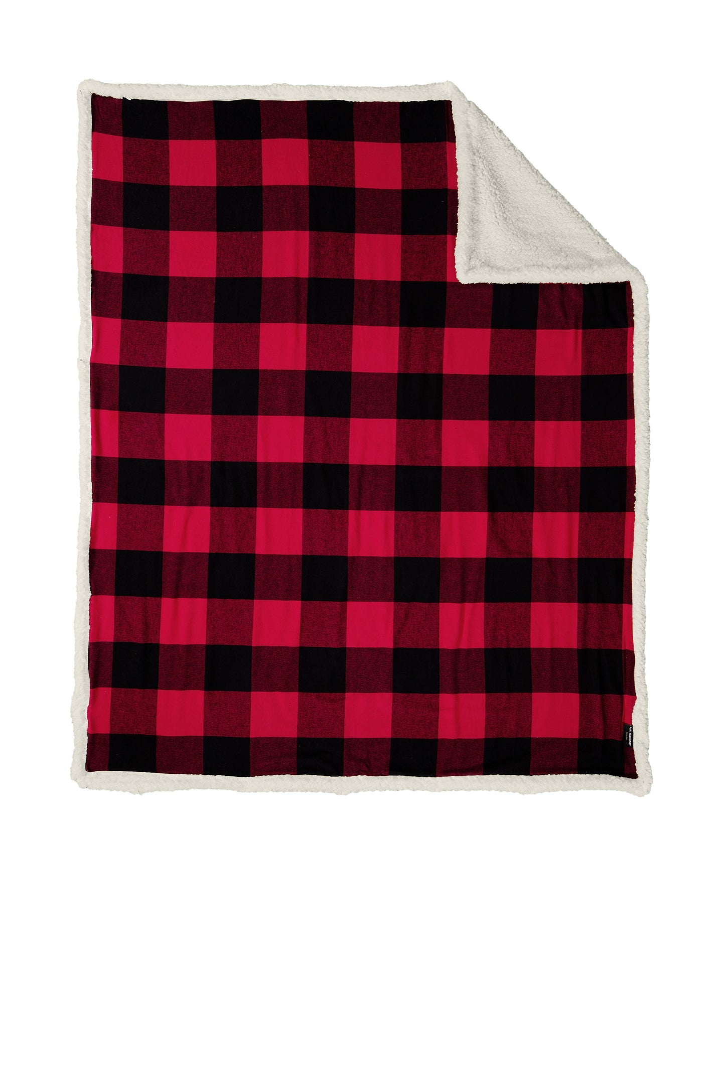 Personalized Pet Name Blanket: Embroidered Plaid Sherpa Fleece