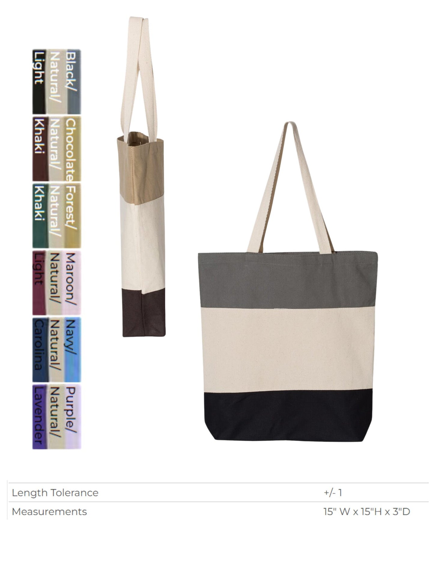 Personalized Embroidered Cotton Canvas Tote Bag - Gift for Mom