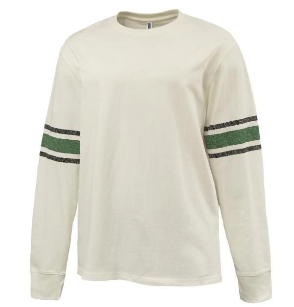 Crazy Loud and Proud Varsity Vintage Cheer Mom Shirt: Relaxed Fit Unisex Crewneck