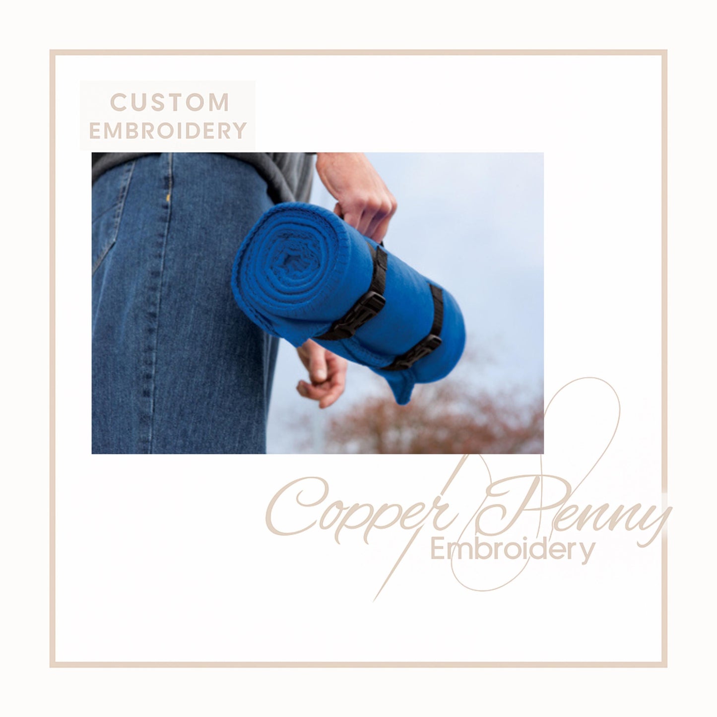 Custom Embroidered Fleece Blanket: Personalized Team Spirit Throw