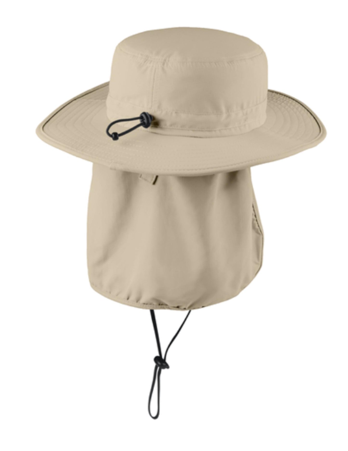 Custom Embroidered Sun Bucket Hat: Wide-Brim Outdoor Hat with Neck Shade