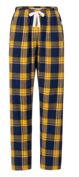 Personalized Plaid Flannel Pajama Pants: Custom Team Colors