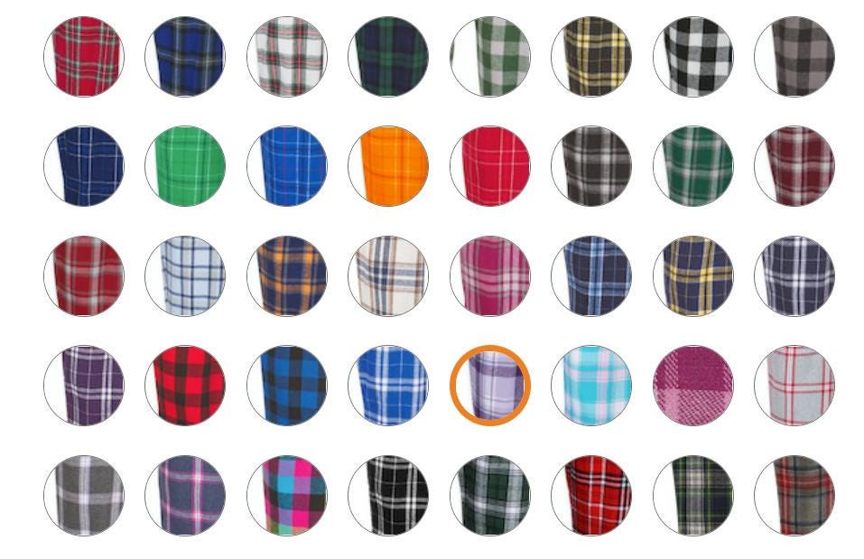 Personalized Plaid Flannel Pajama Pants: Custom Team Colors