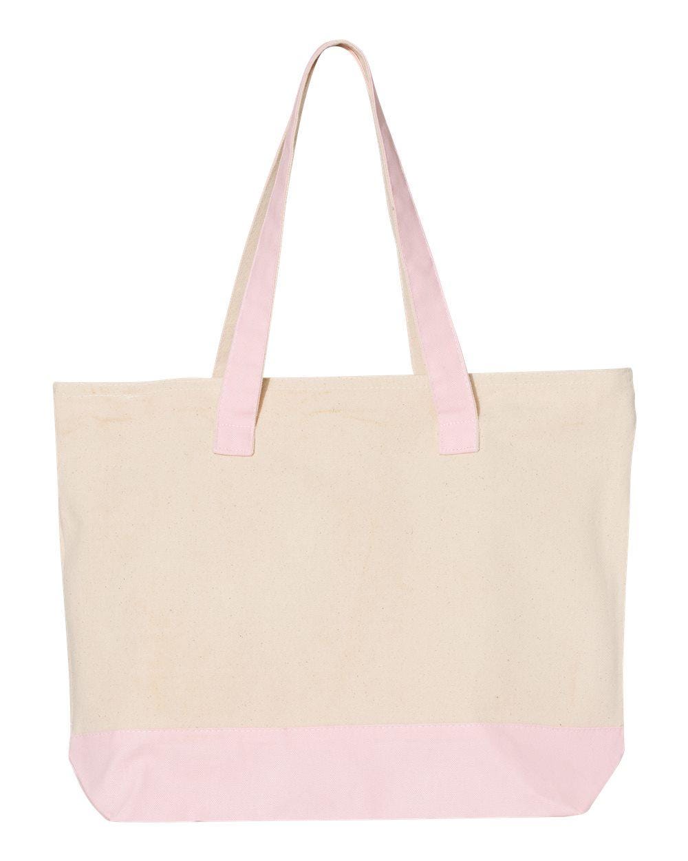 Personalized Canvas Tote Bag: Monogrammed Travel Beach Bag