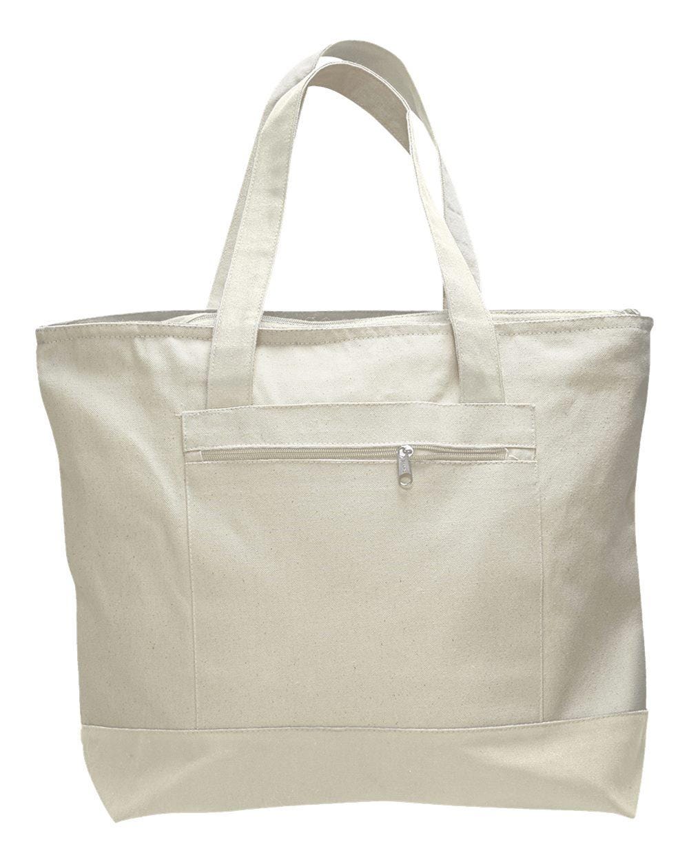 Personalized Canvas Tote Bag: Monogrammed Travel Beach Bag