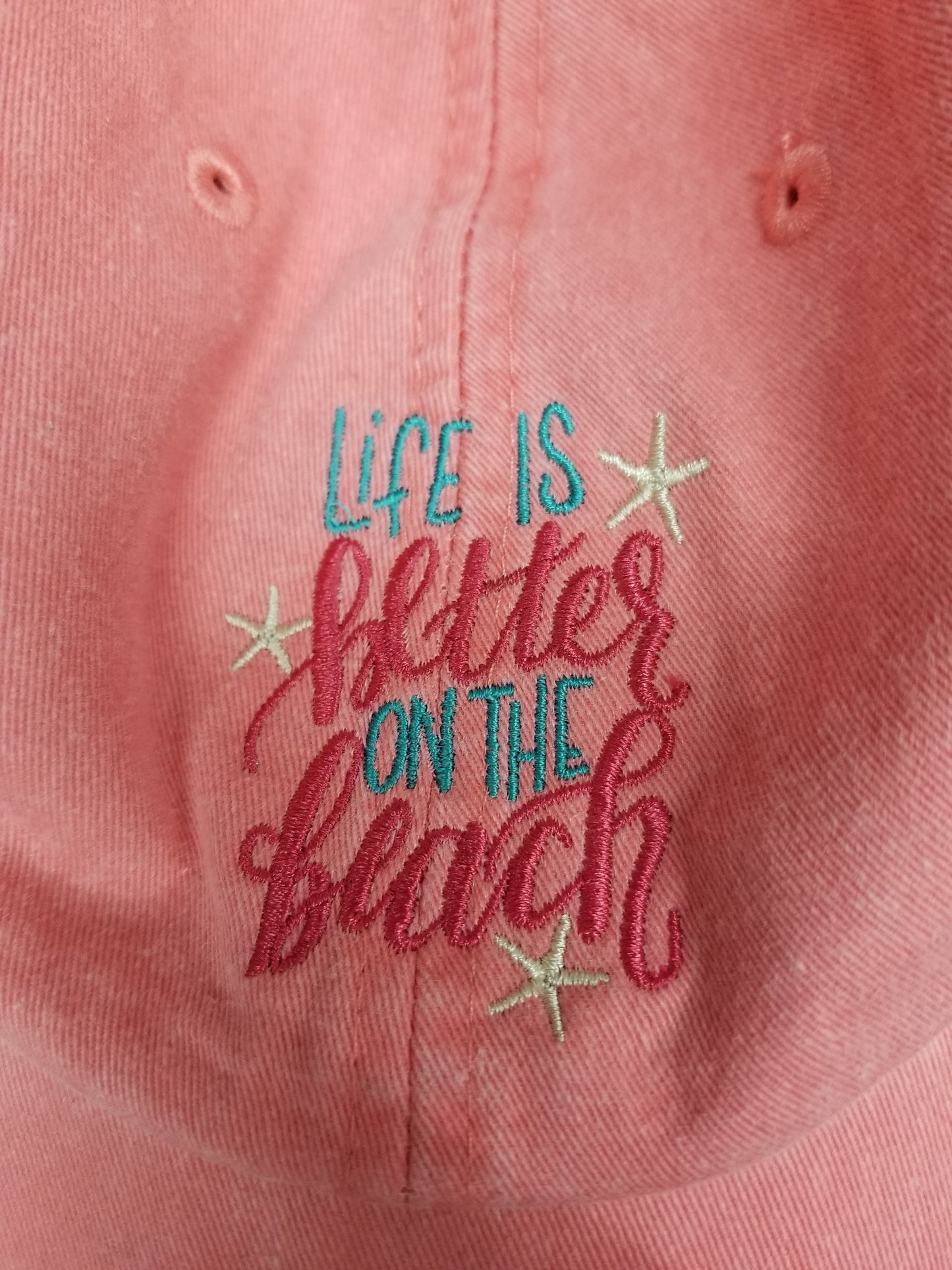 Life Is Better at Custom Beach Hats , Sun, Beach Day Out,  Family Cook Out, Life Feels Great When, Enjoy A Walk At The Beach  Color Variety